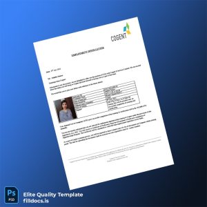 Fillable India Cogent E Services Limited Employment Verification Letter Template - Word/PDF Template Preview - FillDocs