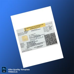 Fillable India DTO Certificate of Registration Template - Word/PDF Template Preview - FillDocs