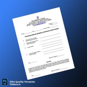 Fillable India Delhi Medical Council Certificate of Good Standing Application Form Template - Word/PDF Template Preview - FillDocs