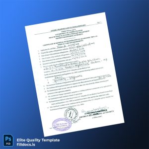 Fillable India District Registering Authority Hospital Registration Certificate Template - Word/PDF Template Preview