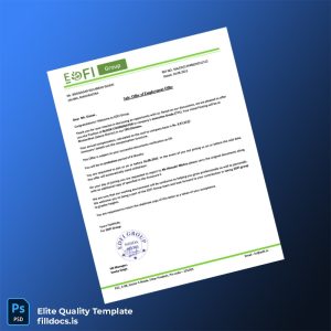 Fillable India EDFI Group Employment Verification Letter Template - Word/PDF Template Preview - FillDocs