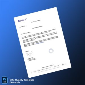 Fillable India Engineer ai India Private Limited Proof of Employment Letter Template - Word/PDF Template Preview - FillDocs