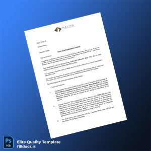 Fillable India FTC Employment Verification Letter Template - Word/PDF Template Preview - FillDocs