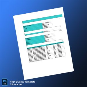 India Finvu Bank Statement Template in Word and PDF formats