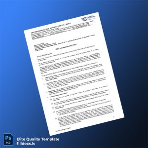 Fillable India FirstMeridian Global Services Private Limited Employment Verification Letter Template - Word/PDF Template Preview - FillDocs