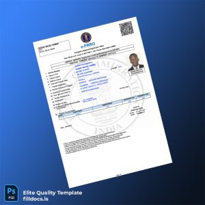 Fillable India Foreigners Regional Registration Office Registration Certificate Template - Word/PDF Template Preview - FillDocs