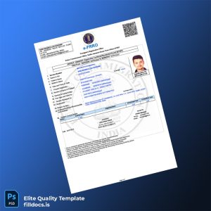 Fillable India Foreigners Registration Certificate Template - Word/PDF Template Preview - FillDocs