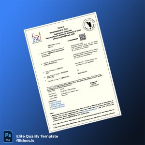 Fillable India Government of India Registration Certificate Template - Word/PDF Template Preview - FillDocs