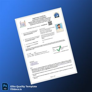 Fillable India Government of Rajasthan Registration Certificate Template - Word/PDF Template Preview - FillDocs