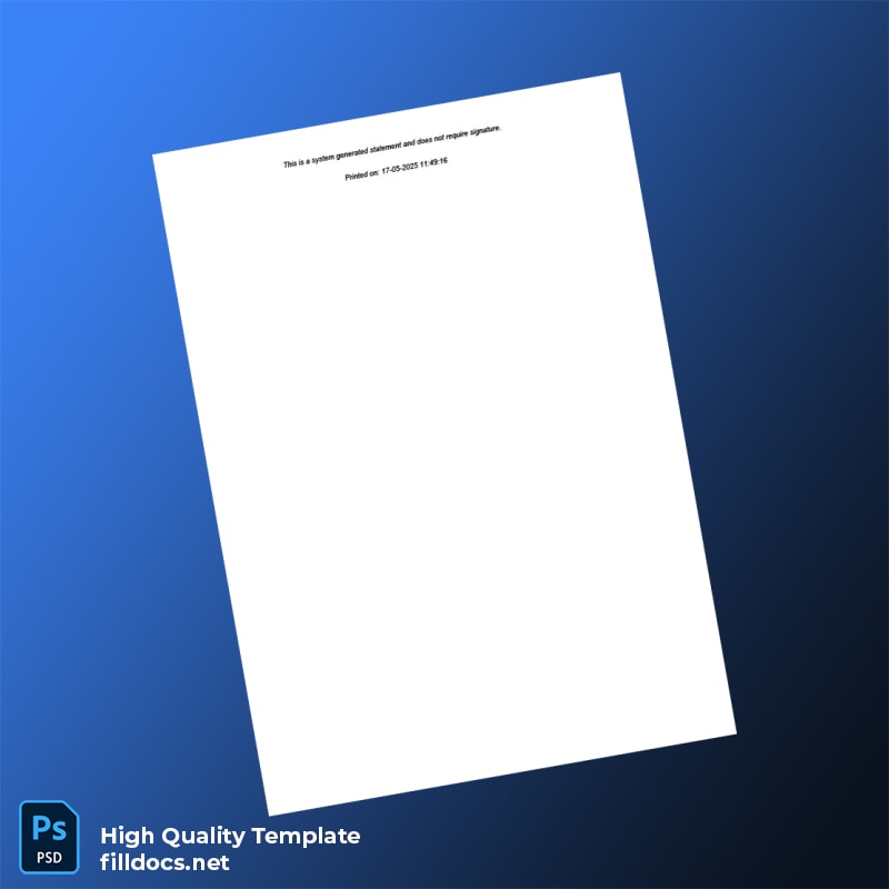 India Gramin Bank of Aryavart Bank Statement Template in Word and PDF formats page 5