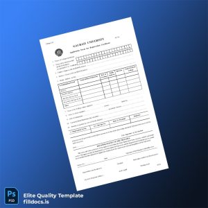 Fillable India Guwahati University Registration Certificate Template - Word/PDF Template Preview - FillDocs