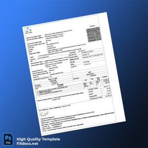 India Halwasiya Center Maintenance Services LLP Editable Electricity Bill Template in Word and PDF formats