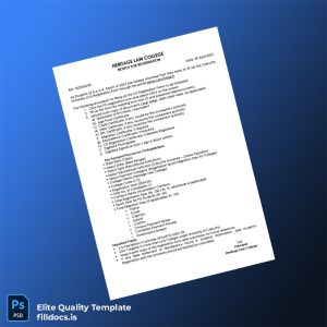 Fillable India Heritage Law College Registration Certificate Template - Word/PDF Template Preview - FillDocs