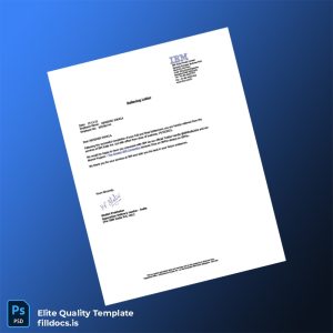 Fillable India IBM Employment Verification Letter Template - Word/PDF Template Preview - FillDocs