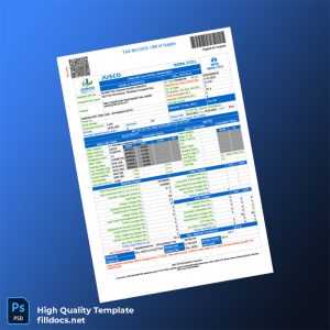 India JUSCO Editable Electricity Bill Template in Word and PDF formats
