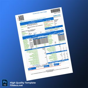 India JUSCO Editable Utility Bill Template in Word and PDF formats