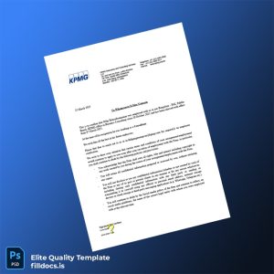 Fillable India KPMG Employment Verification Letter Template - Word/PDF Template Preview - FillDocs