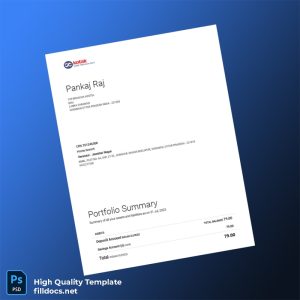 India Kotak Bank Statement Template in Word and PDF formats