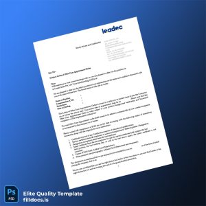 Fillable India Leadec India Pvt Ltd Employment Verification Letter Template - Word/PDF Template Preview - FillDocs