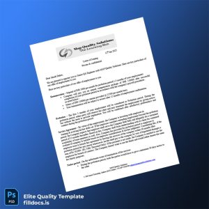 Fillable India MAP Quality Solutions Employment Verification Letter Template - Word/PDF Template Preview - FillDocs