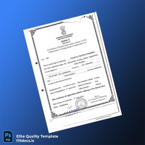 Fillable India Maharashtra Nursing Homes Registration Certificate Template - Word/PDF Template Preview - FillDocs