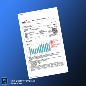 India Maharashtra State Electricity Distribution Co Ltd Editable Utility Bill Template in Word and PDF formats