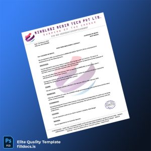 Fillable India Mindlabz Media Tech Pvt Ltd Employment Verification Letter Template - Word/PDF Template Preview - FillDocs