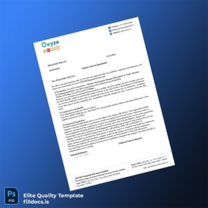 Fillable India OXYZO Employment Verification Letter Template - Word/PDF Template Preview - FillDocs