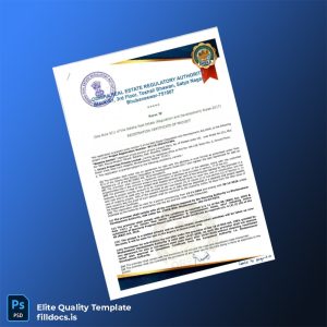 Fillable India Odisha Registration Certificate Template - Word/PDF Template Preview - FillDocs