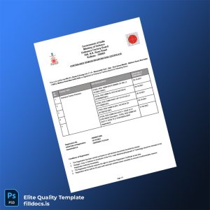 Fillable India Ordnance Factory Board Combined Registration Certificate Template - Word/PDF Template Preview - FillDocs