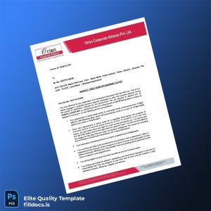 Fillable India Orion Corporate Alliance Pvt Ltd Employment Verification Letter Template - Word/PDF Template Preview - FillDocs