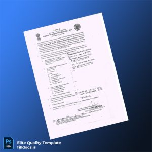 Fillable India PCPNDT Registration Certificate Template - Word/PDF Template Preview - FillDocs