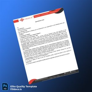 Fillable India PITCS Employment Verification Letter Template - Word/PDF Template Preview - FillDocs