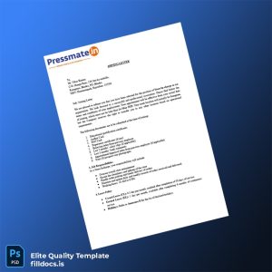 Fillable India Pressmate Dotin Care Pvt Ltd Joining Letter Template - Word/PDF Template Preview - FillDocs