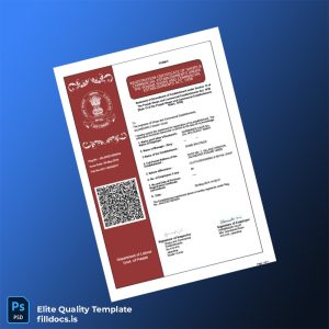 Fillable India Punjab Business Registration Certificate Template - Word/PDF Template Preview - FillDocs