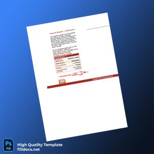 India Punjab National Bank Editable Payment Confirmation Template in Word and PDF formats