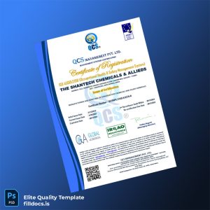 Fillable India QCS Management Pvt Ltd Certificate of Registration Template - Word/PDF Template Preview - FillDocs