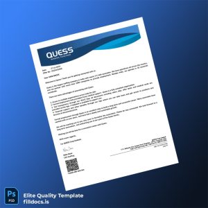 Fillable India QUES Employment Verification Letter Template - Word/PDF Template Preview - FillDocs