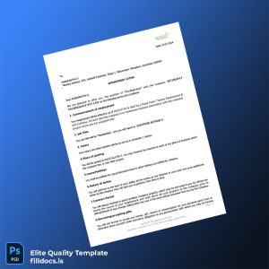 Fillable India RETROFIT TECHNOLOGY PVT LTD Employment Verification Letter Template - Word/PDF Template Preview - FillDocs