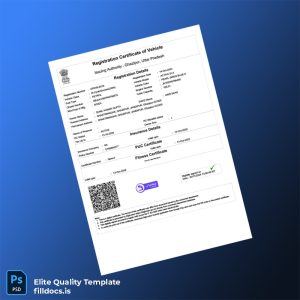 Fillable India Registration Registration Certificate Template - Word/PDF Template Preview - FillDocs