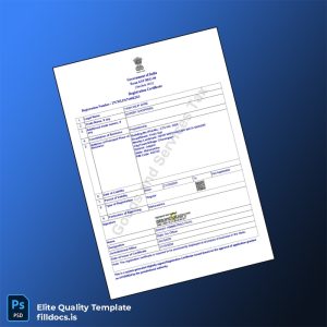Fillable India State Tax Authority GST Registration Certificate Template - Word/PDF Template Preview - FillDocs