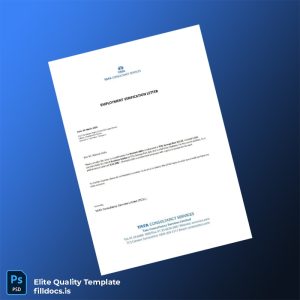 Fillable India TATA Consultancy Services Employment Verification Letter Template - Word/PDF Template Preview - FillDocs