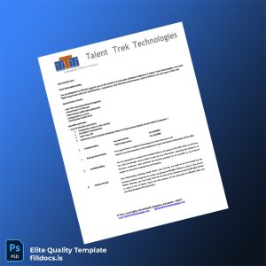 Fillable India Talent Trek Technologies Employment Verification Letter Template - Word/PDF Template Preview - FillDocs