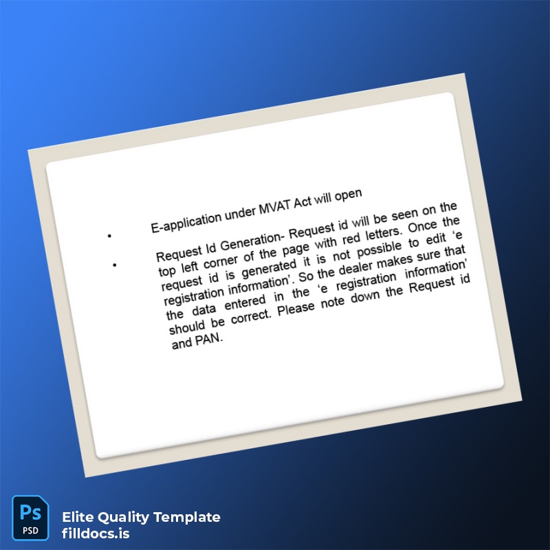 India Tax Authority VAT Registration Certificate Template in Word and PDF formats page 5