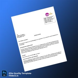 Fillable India Tech Celestial Innovations LLP Employment Verification Letter Template - Word/PDF Template Preview - FillDocs