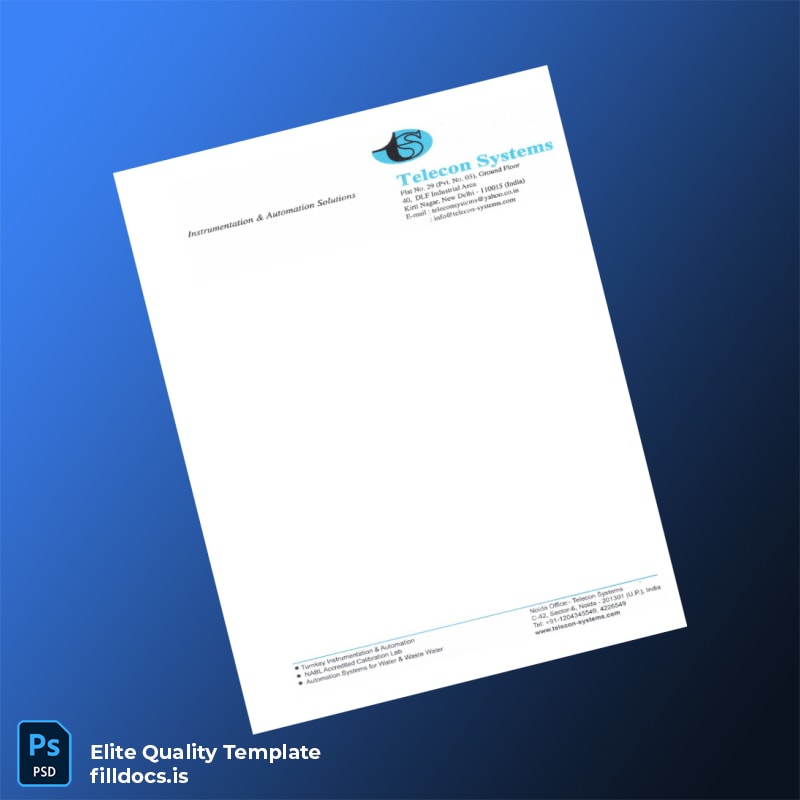 Fillable India Telecon Systems Employment Verification Letter Template in Word and PDF formats page 6 Page Preview - FillDocs