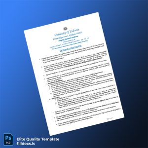 Fillable India University of Calcutta Migration Certificate Template - Word/PDF Template Preview - FillDocs