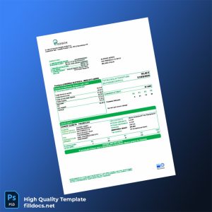 Italy Edison Energia S P A Editable Utility Bill Template in Word and PDF formats