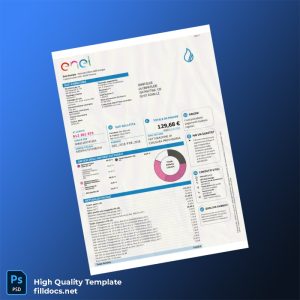 Italy Enel Energia Editable Utility Bill Template in Word and PDF formats