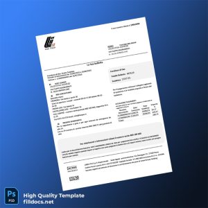 Italy LINEA PIU S P A Editable Utility Bill Template in Word and PDF formats